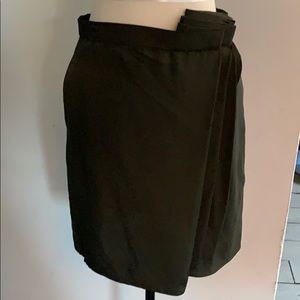 Green Alexander Wang pleated skirt